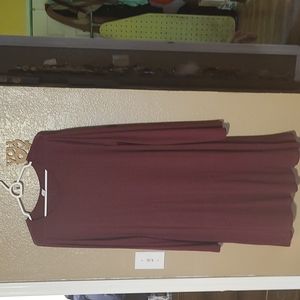Burgundy dress